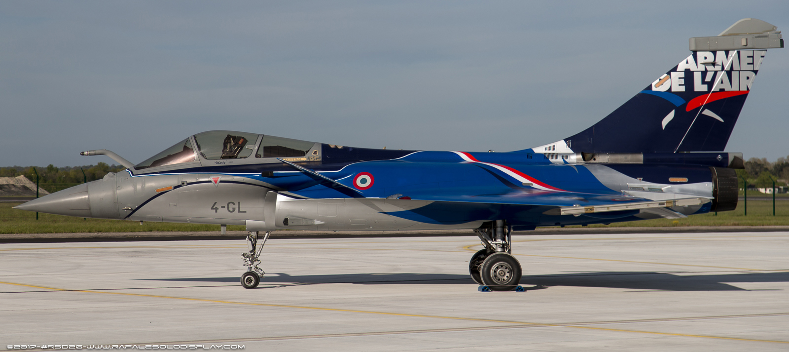 Livrée de l'avion du Rafale Solo Display 2017